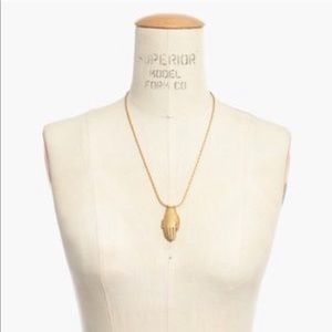 Madewell hand locket necklace